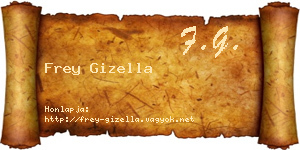 Frey Gizella névjegykártya